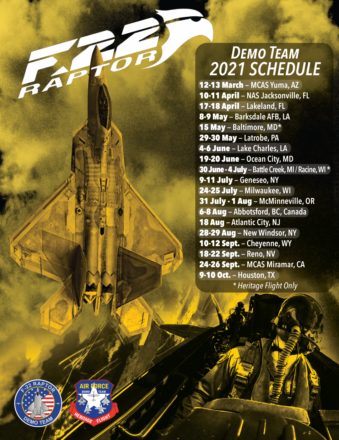 F22 Demo Team Schedule