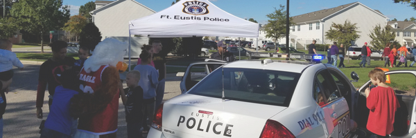 Photo of Fort Eustis Police in Community Interaction