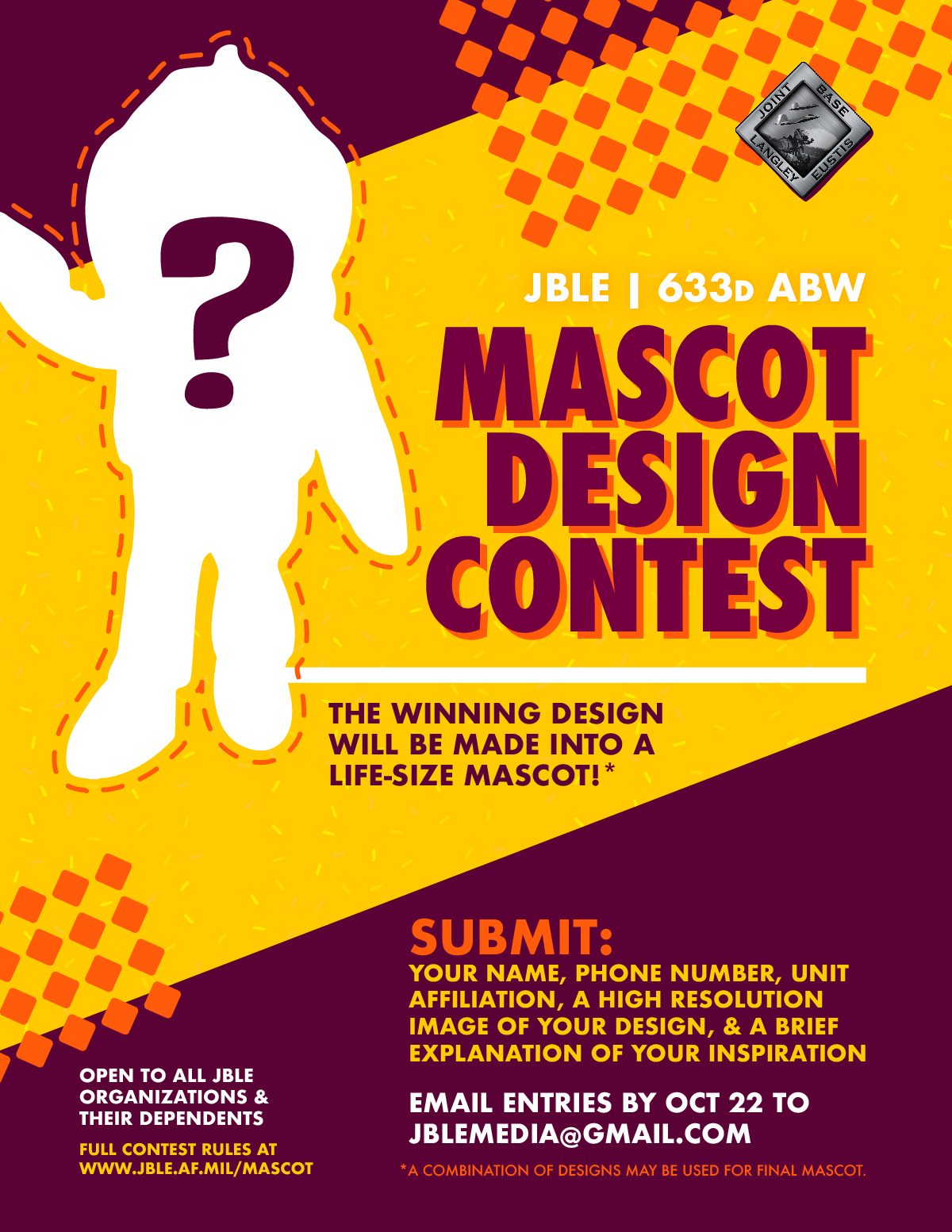 Mascot Design Contest Flyer